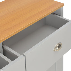 vidaXL Sideboard Grey 112x35x81 cm