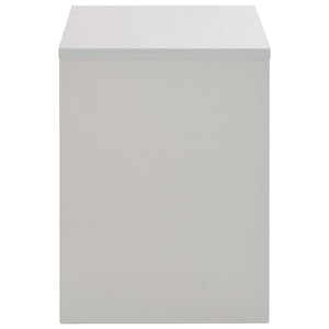 Schminktisch mit Spiegel und Hocker Grau 104x45x131 cm