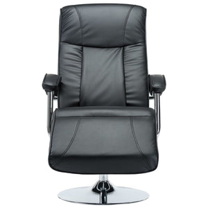 Fauteuil TV vidaXL noir en similicuir