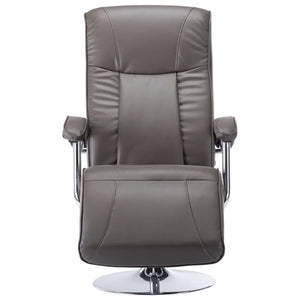 vidaXL Fauteuil TV gris en similicuir