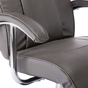 vidaXL Fauteuil TV gris en similicuir