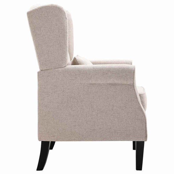 vidaXL Fauteuil tissu beige
