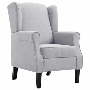 vidaXL Fauteuil Gris Clair Tissu