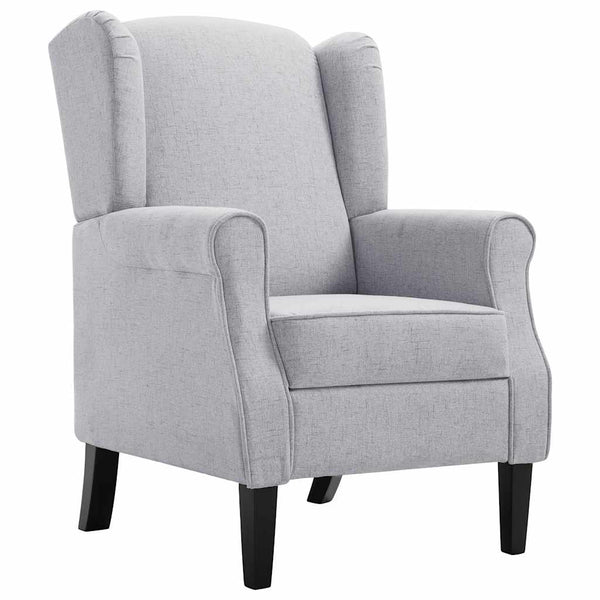 vidaXL Fauteuil Gris Clair Tissu