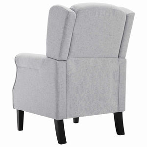 vidaXL Fauteuil Gris Clair Tissu