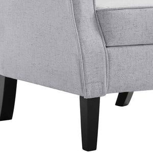 vidaXL Fauteuil Gris Clair Tissu
