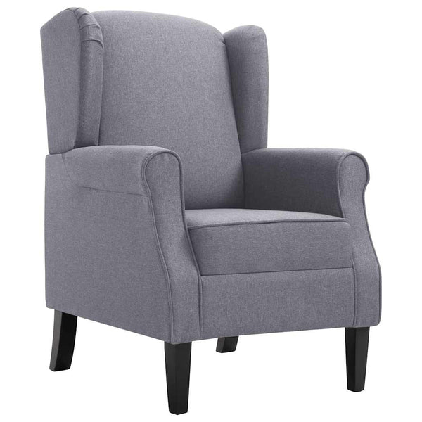 vidaXL Fauteuil Gris foncé Tissu