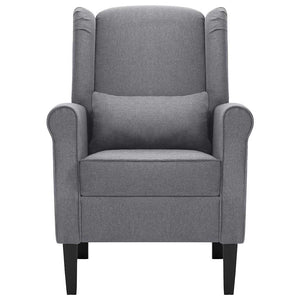 vidaXL Fauteuil Gris foncé Tissu