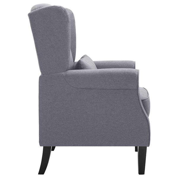 vidaXL Fauteuil Gris foncé Tissu