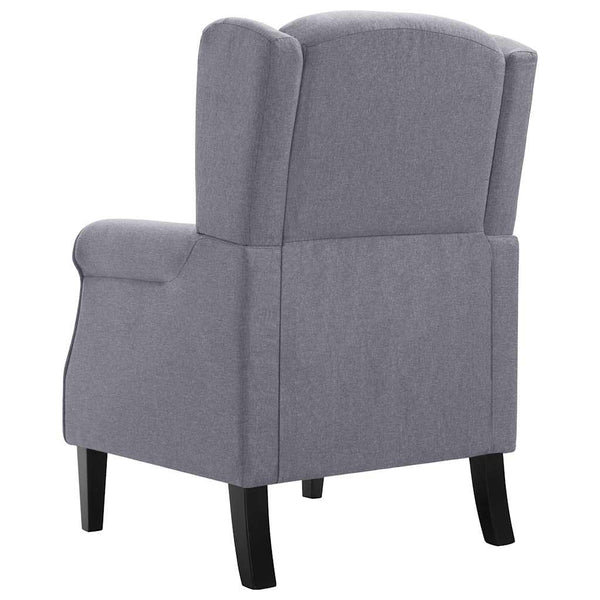 vidaXL Fauteuil Gris foncé Tissu