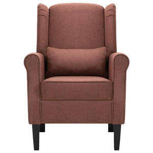 vidaXL Fauteuil tissu marron