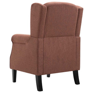 vidaXL Fauteuil tissu marron