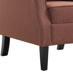 vidaXL Fauteuil tissu marron