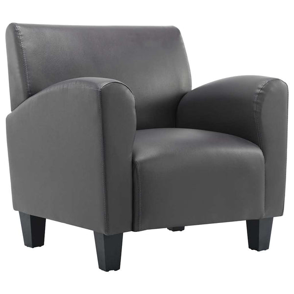vidaXL Fauteuil gris en similicuir