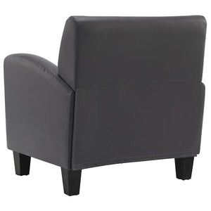 vidaXL Fauteuil gris en similicuir