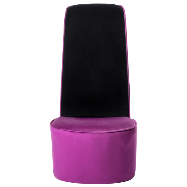 vidaXL Chaise en forme de talon haut velours violet