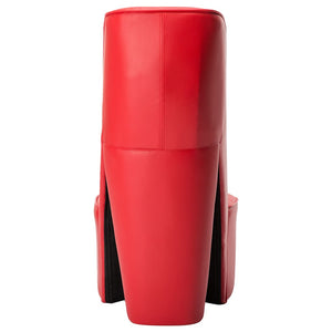vidaXL Chaise en forme de chaussure à talon haut rouge cuir synthétique