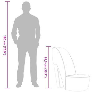 Stuhl in Stöckelschuh-Form Silbern Kunstleder