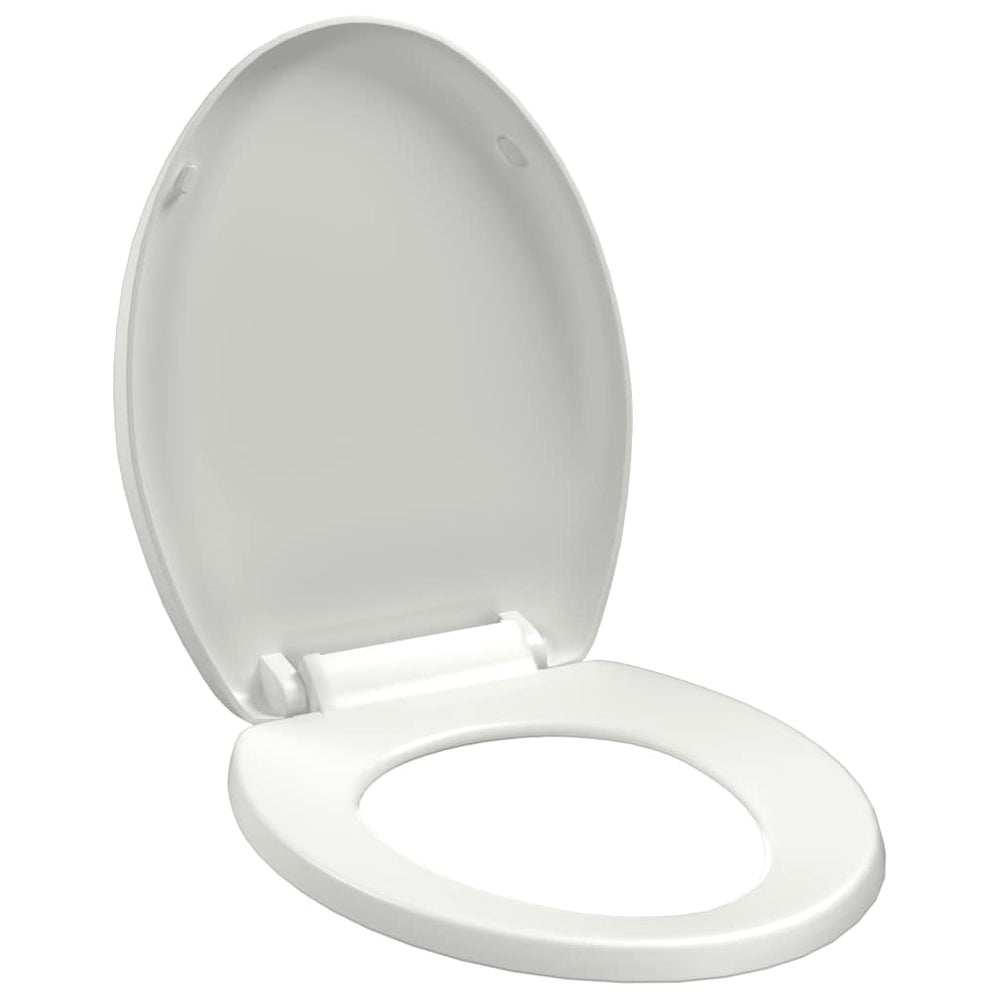 Toilettensitz mit Absenkautomatik und Quick-Release-Design Weiß