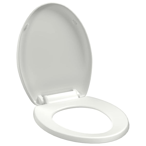 Toilettensitz mit Absenkautomatik und Quick-Release-Design Weiß