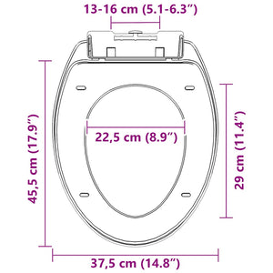 Toilettensitz mit Absenkautomatik und Quick-Release-Design Weiß