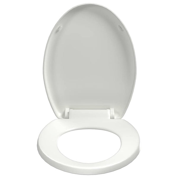 Toilettensitz mit Absenkautomatik und Quick-Release-Design Weiß