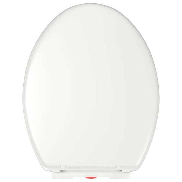 Toilettensitz mit Absenkautomatik und Quick-Release-Design Weiß