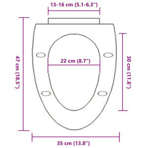 Toilettensitz mit Absenkautomatik und Quick-Release-Design Weiß
