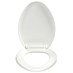 Toilettensitz mit Absenkautomatik und Quick-Release-Design Weiß