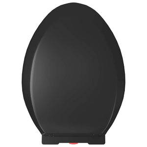 Toilettensitz mit Absenkautomatik und Quick-Release Schwarz