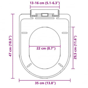 Toilettensitz mit Absenkautomatik und Quick-Release Schwarz