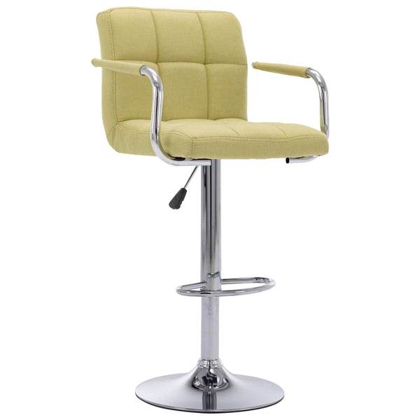 vidaXL Tabouret de bar Tissu Vert