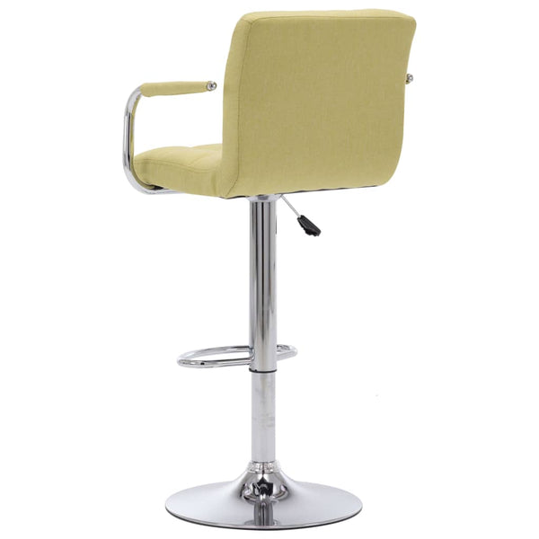 vidaXL Tabouret de bar Tissu Vert