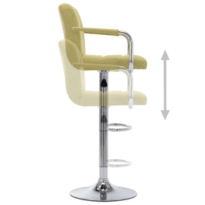 vidaXL Tabouret de bar Tissu Vert