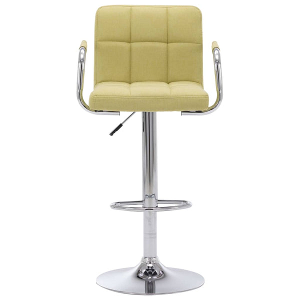 vidaXL Tabourets de bar 2 pcs Tissu vert