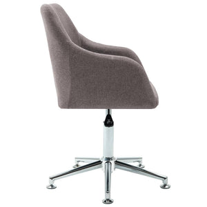 Esszimmerstühle Drehbar 2 Stk. Taupe Stoff