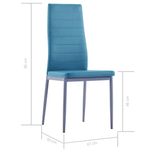 7-tlg. Essgruppe Blau