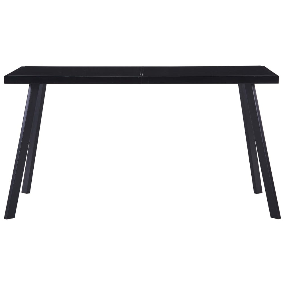 Esstisch Schwarz 140 x 70 x 75 cm Hartglas