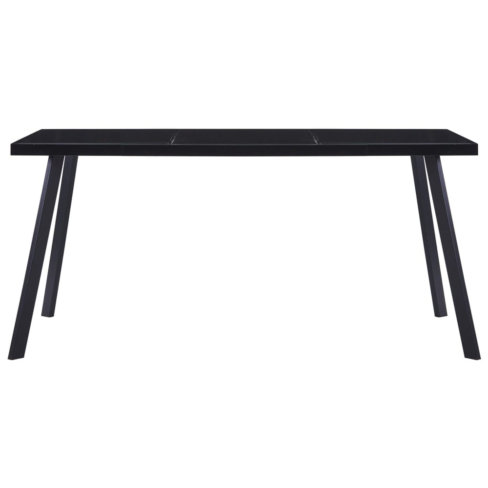 Esstisch Schwarz 180 x 90 x 75 cm Hartglas