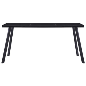 Esstisch Schwarz 180 x 90 x 75 cm Hartglas