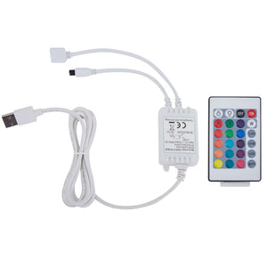 Bettgestell mit LED Grau Kunstleder 160x200 cm