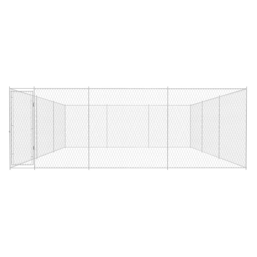 Outdoor-Hundezwinger Verzinkter Stahl 570x570x185 cm