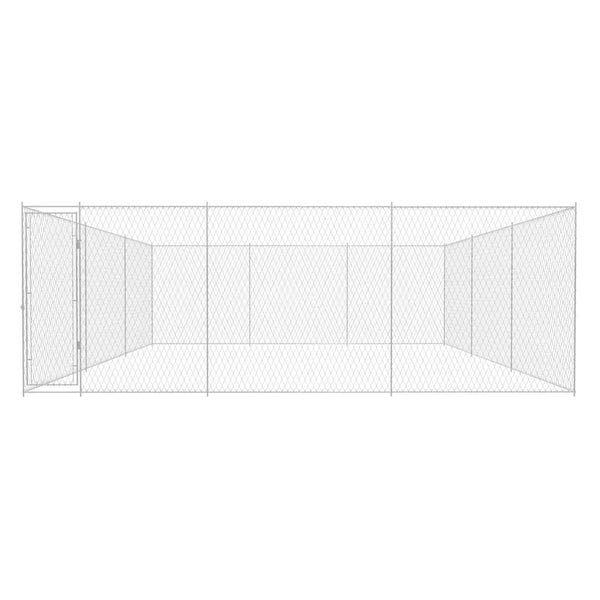 Outdoor-Hundezwinger Verzinkter Stahl 570x570x185 cm
