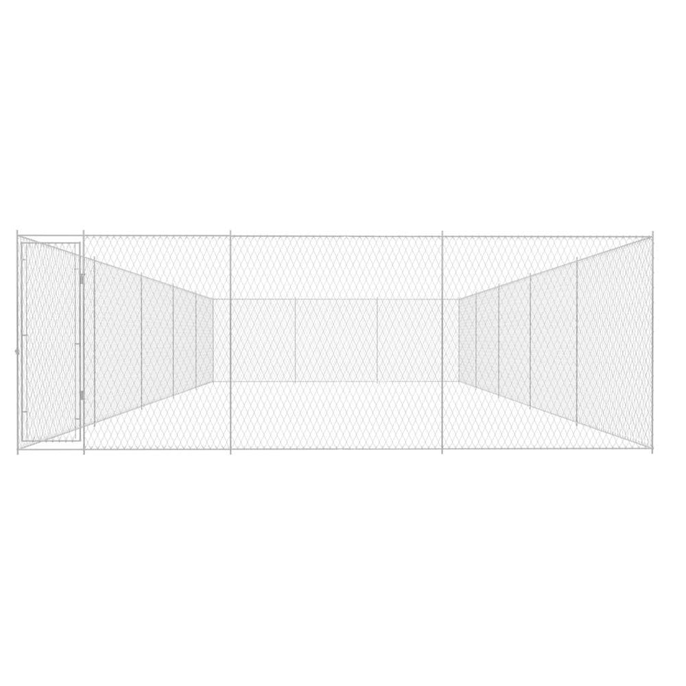 Outdoor-Hundezwinger Verzinkter Stahl 950x570x185 cm