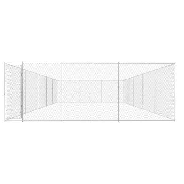 Outdoor-Hundezwinger Verzinkter Stahl 950x570x185 cm