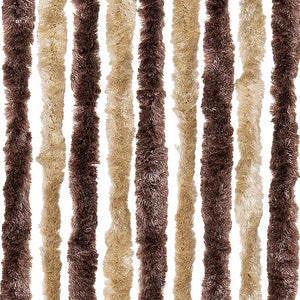 Insektenschutz-Vorhang Beige und Hellbraun 56x185 cm Chenille