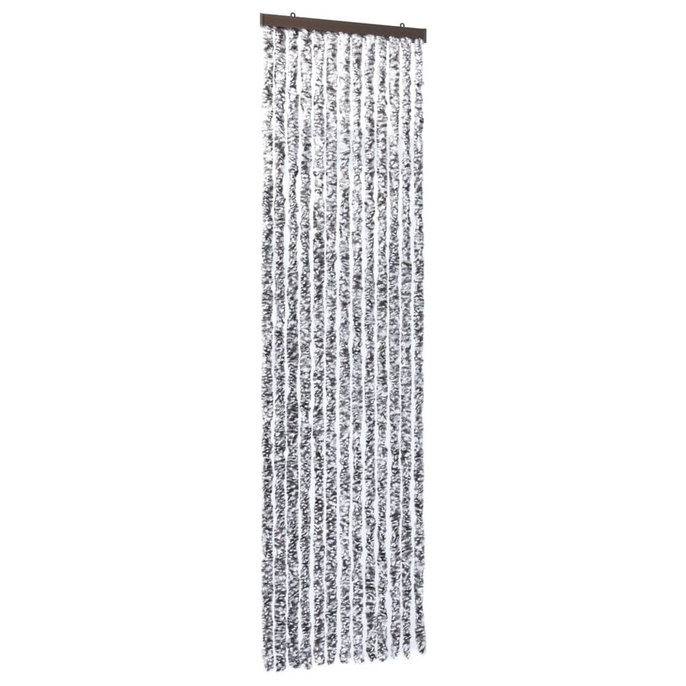 vidaXL Rideau anti-insectes marron et beige 56x185 cm Chenille