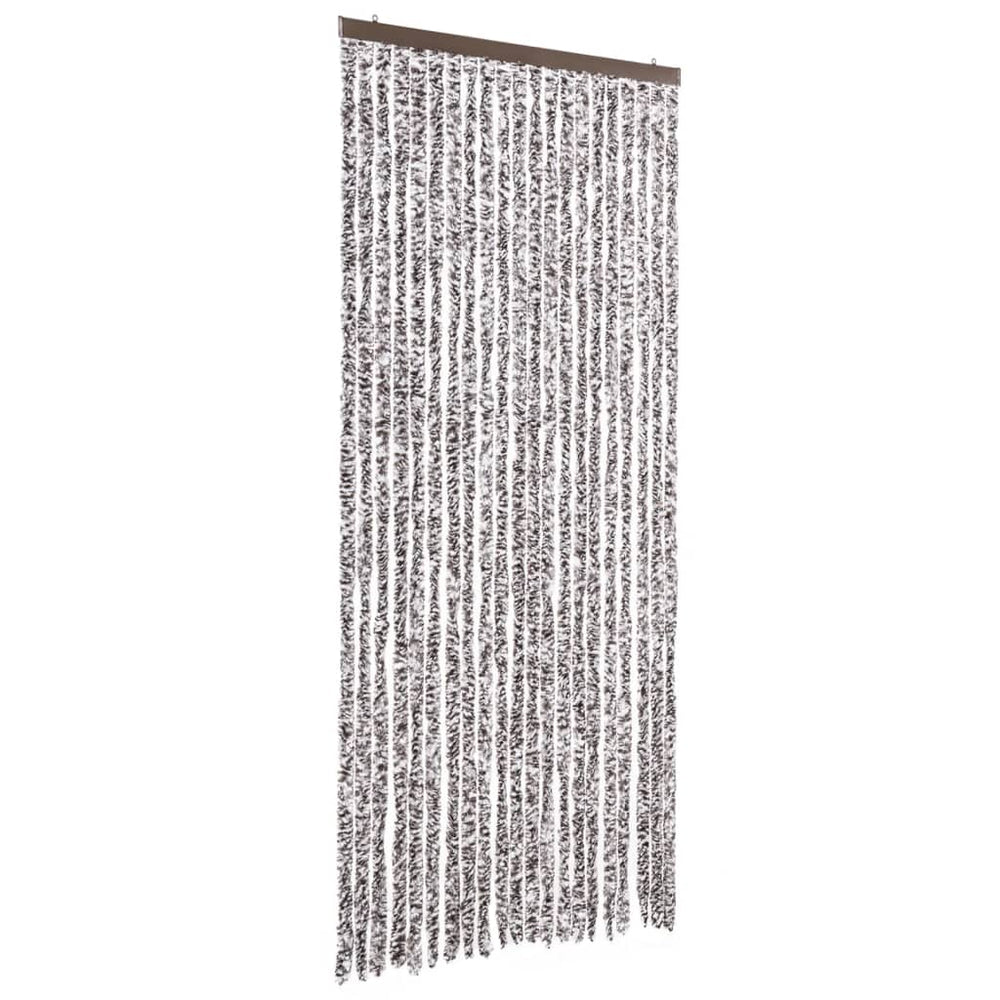 vidaXL Rideau anti-insectes Marron et Beige 90x220 cm Chenille