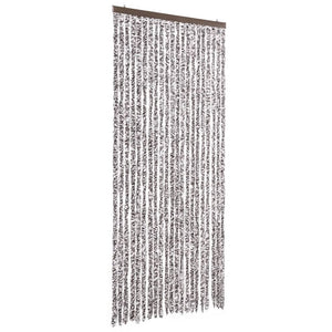 Insektenschutz-Vorhang Braun und Beige 90x220 cm Chenille