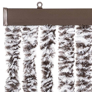 Insektenschutz-Vorhang Braun und Beige 90x220 cm Chenille